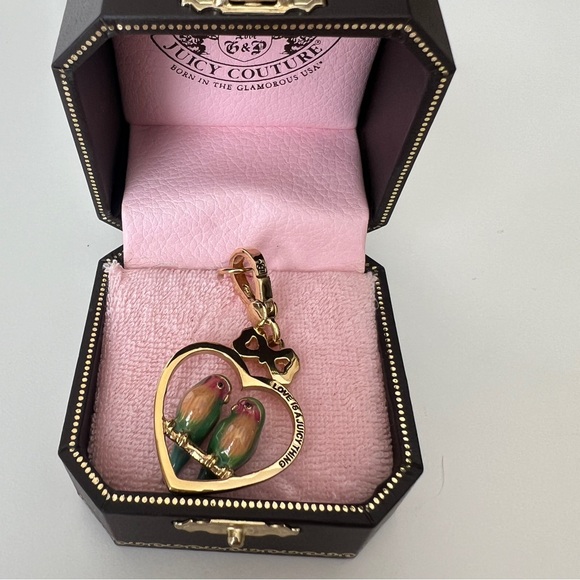 New Juicy Couture Love Birds Retired Charm Pendant Original Box YJRU1618 Rare - Picture 7 of 7
